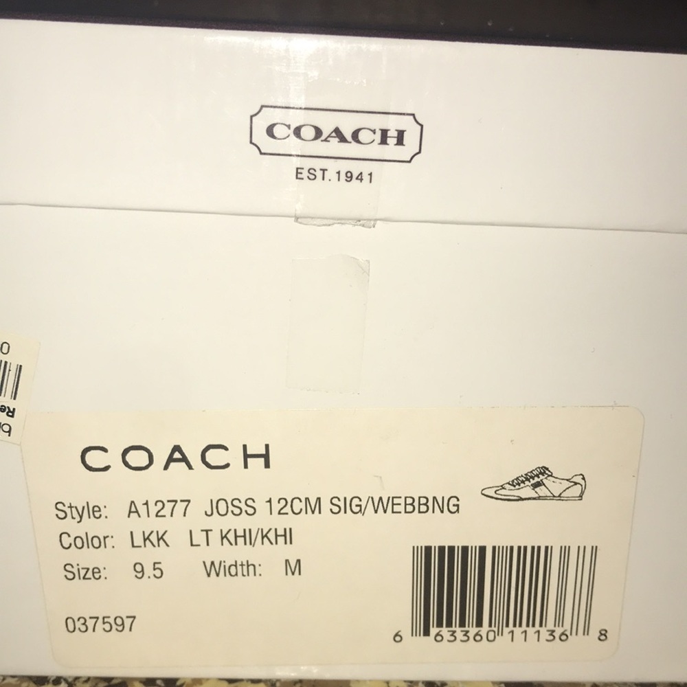 Coach 12CM SIG/WEBBING LKK LYKHI/KHI Sneakers - Picture 17 of 17